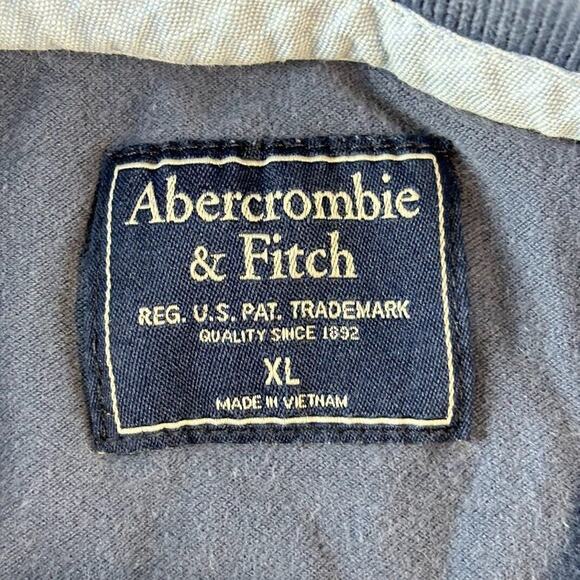 Abercrombie & Fitch Polo Men's XL Short Sleeve Moose Logo Blue - Picture 5 of 9
